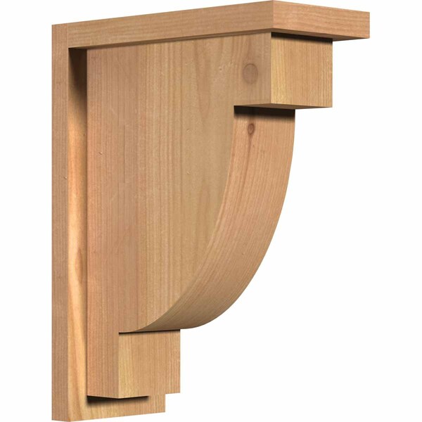 Ekena Millwork Alpine Smooth Corbel w/Backplate, Western Red Cedar, 5 1/2"W x 12"D x 16"H COR06X12X16ALP01SWR - main